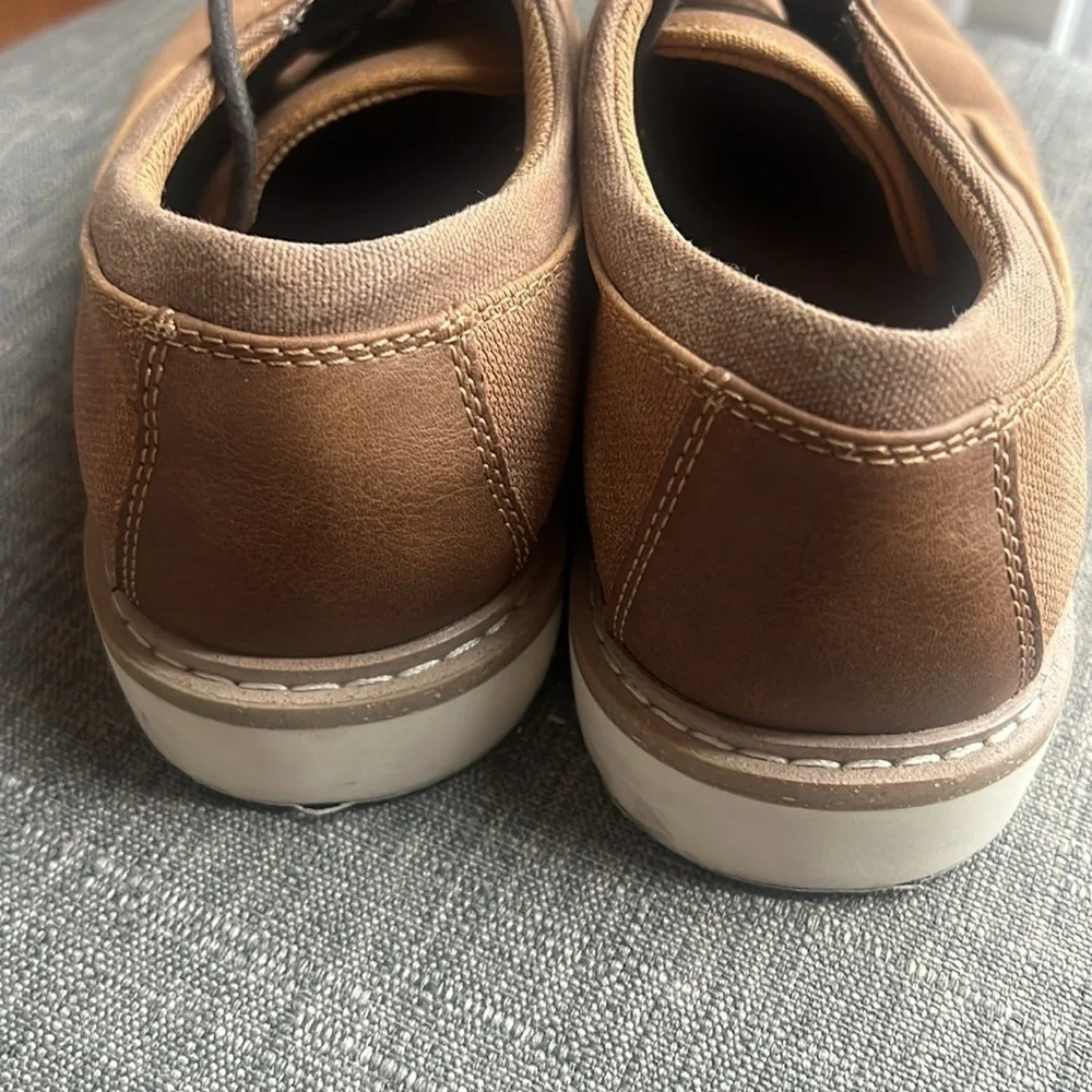 Goodfellow & Co Fitz Casual Dress Lace Up Shoes Sz 9 Brown Faux Suede Texture